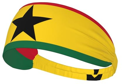 Schweißbänder mit Flagge von Ghana, verstellbares Haarband für Basketball, Fitness, Leichtathletik, Fußball, Yoga