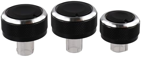 FUANA Auto AC Knopf Klimaanlage Steuerschalter für Golf 5, für Jetta MK5, für Passat B6 B7, für Skoda Octavia (Schwarz)