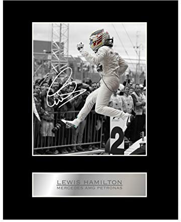 Signiertes Foto von Lewis Hamilton, Mercedes