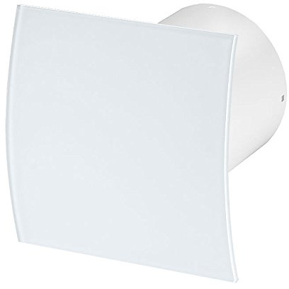 Armar Trading LTD 125mm Bathroom Extractor Fan with Smoke Check Valve, Modern Kitchen Aerator with Front Panel, White