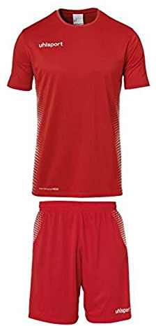 Uhlsport Kinder Score Trikot&Shorts Kit, rot/Weiß, 128