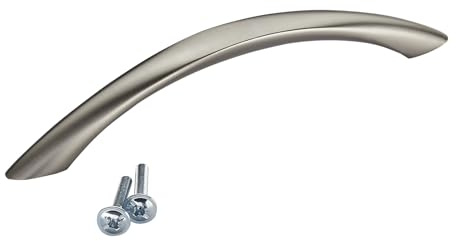 SOTECH Möbelgriff AURI BA 128 mm Edelstahloptik | 155 mm Metall Schrankgriff schlanker Küchengriff von SCHÜCO ALU COMPETENCE