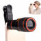 Kit teleobiettivo cellulare, fotocamera, obiettivo 12 x Zoom telescopio monoculare per cellulari, con clip universale per iPhone 8/7/6s, Samsung Galaxy S7/S6 telefoni smartphone