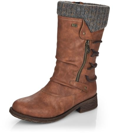 Remonte Damen Klassische Stiefel D8070, Frauen Stiefel,lose Einlage,wasserabweisend,remonteTEX
