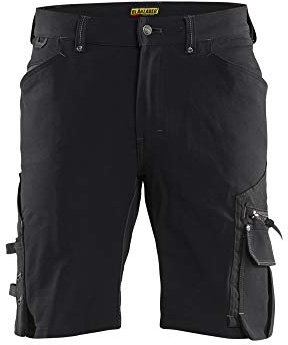 Blaklader 198716449900C58 X1900 Craftsman Short in 4-Wege-Stretch ohne Nageltasche, Schwarz, Größe C58