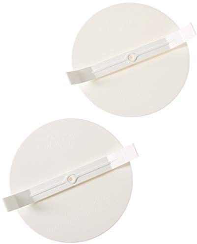Wallo UC-0425 Universal-Abdeckplatte für Decken- und Steckdosendosen, Durchmesser 10,2 cm, 2 Stück
