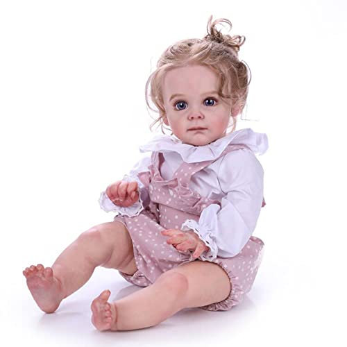 ZIYIUI Reborn Baby Puppe 20 Zoll 50cm Lebensecht Handgemachte Vinyl Silikon Reborn Babys Junge wie echt Neugeboren Schlafendes Baby Puppe Günstig Spielzeug Geschenke