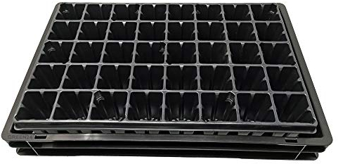 GREEN24 Wannen-Set KGT-40 Gärtner PRO mit Wanne, Bewässerungs-Kapillar-Matte und Topfplatte mit 40 Töpfen (Topfmaß 62 x 62 x 90 mm)