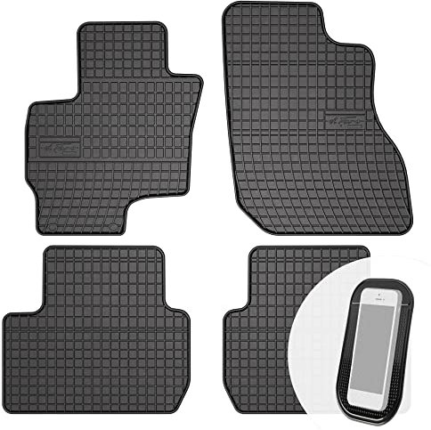 moto-MOLTICO Gummimatten Auto, 4-teiliges Set, Allwetter Gummi Fußmatten, Antirutsch & Wasserfest Autoteppiche - passend für Mitsubishi Outlander PHEV Hybrid 2014-2021