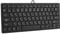 143 Japanese Mini Keyboard - 78-Key Wired With Curved Corners and Edges, Ultra-Thin Silent Desktop USB Interface (Black)
