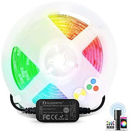 ZigBee 3.0 DC 5V TV Retroilluminazione USB Led Strip Controller Pro Kit con 2 M RGBCCT impermeabile striscia luci compatibile con Hue Amazon Echo Plus SmartThings APP
