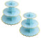 2 Stück Tortenständer 3 Etagen Cupcake Ständer Servierständer Muffinständer für Geburtstag Party, Kaffeetafel, Hochzeit, Babypartys - Wiederverwendbar (Blau)
