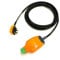 13 Amp 1-Gang IP54 Outdoor Weatherproof Mains Power Extension Lead - Masterplug/Permaplug Orange - 1.5mm² Heavy Duty H07RN-F Rubber Cable (5 Metre)