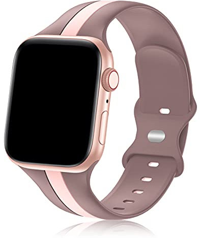 Designer Sport Band Compatible with Apple Watch iWatch Bands 38mm 40mm 41mm 42mm 44mm 45mm 46mm 49mm Men Women,Soft Silicone Strap Wristbands for Apple Watch Series 10/9/8/7/6/5/4/3/2/1/SE/Ultra 2