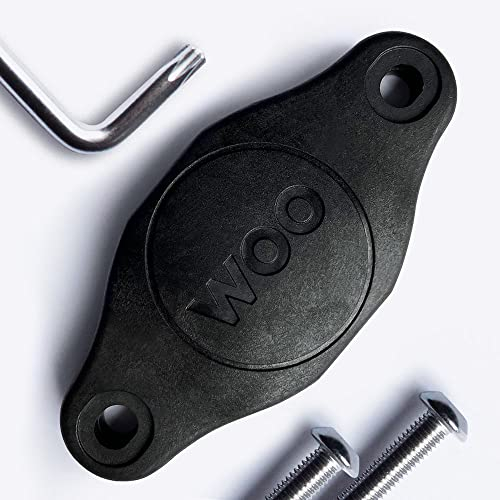 WOOCYCLE AirTag-Halterung fürs Fahrrad • inkl. Sicherheitsschrauben • kein 3D-Druck • glasfaserverstärktes Polycarbonat • Flaschenhalter • Made in Germany • Schwarz