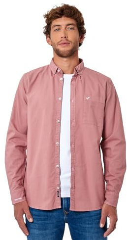 Kaporal - Chemise Vieux Rose Homme en 100% Coton - Tomek - M - Rose