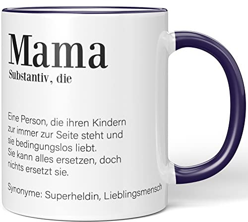 JUNIWORDS Tasse, Definition: Mama, Wähle Farbe, Lila