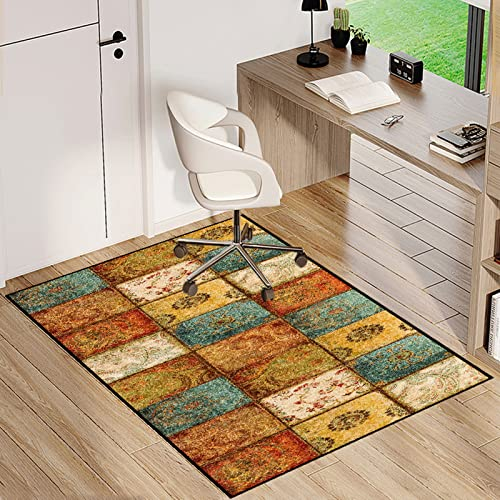 Single tree forest Bodenschutzmatte Bürostuhl Unterlage,Gaming-Stuhl-Unterlage,für Laminat,Parkett,Hartböden,rutschfest，attraktive Designs & viele Größen zur Auswahl