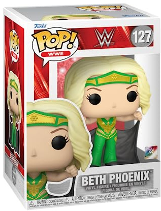 Funko POP! WWE: Beth Phoenix - 1 in 6 Chance of Rare Chase | Official Sports Merch - Collectable Vinyl Figurine for Shelf Display - Birthday Gift Idea for Fans and Collectors