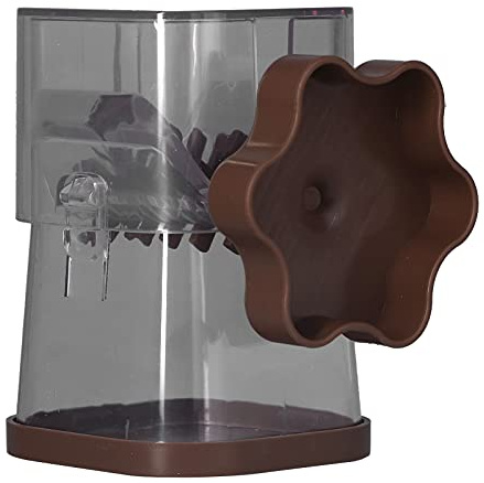 Picadora Manual de Frutos Secos, Molinillo con Manivela para Almendras, Avellanas y Nueces Pecanas, Color Marrón, Fácil Limpieza