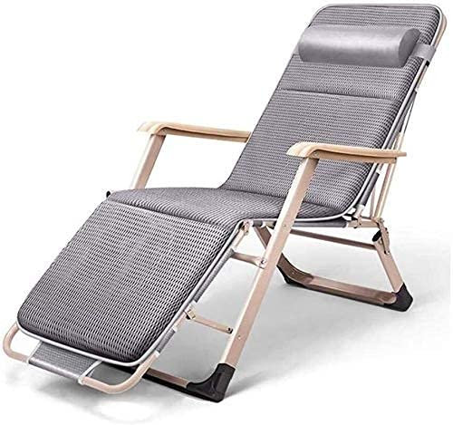 HHUARI Gartenstühle Liegen Klappbarer Liege Liegestuhl Zero Gravity Sessel Indoor Dining Home Office Stuhl für Outdoor Dining Camping Geneigter Campingstuhl auf dem Rasen The New