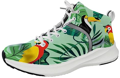 Herrenschuhe Athletic Running Shoes Lightweight Sneakers Walking Gym Schuhe Flamenco Sommer Muster, Mehrfarbig, 9 US