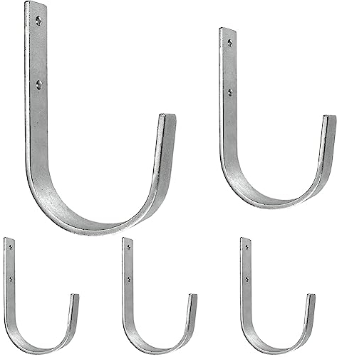Connex Wandhaken 170 x 110 x 100 x 25 mm - Belastbar bis 40 kg - - verzinkt/Universalhaken/Montagehaken für Garage/Werkstatthaken/Ordnungshelfer / DY222013 (Packung mit 5)