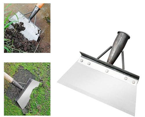 Nitoope Garden Shovel Multifunctional Garden Shovel, Outdoor Garden Cleaning Shovel, Multi Functional Garden Shovel, Stainless Steel Cleaning Shovel for Weeds and Moss, Patio Weed Remover Tool (25cm)