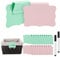 20pcs Basket Labels Clip, Plastic Basket Labels Clip on with 2pcs Writing Tool Storage Bin Labels Clip on Basket Label Holder for Storage Bins Box Organization