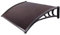 Türüberdachung, Veranda, Fenster, Braun, Regen, Schnee, Veranda, Dachterrasse, Einteilige Polycarbonatplatten (60 cm X 120 cm) (80 cm X 80 cm)