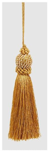 EDG - Enzo De Gasperi Nappa albero di natale in tessuto oro con gioielli, Addobbo natalizio pendente H15 cm 2 varianti (1pz) ORO