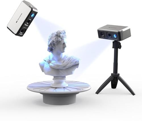 3D-Scanner, 24-Bit-Farbkamera, optische Linsen mit Anti-Shake-Funktion, 0,01 mm Genauigkeit und 10 FPS Scangeschwindigkeit, tragbarer 3D-Scanner für 3D-Druck, 3DMakerpro Seal Premium Kit