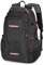VINBAGGE Laptop Rucksack 15,6 Zoll Wasserdicht Rucksack Herren Damen Schulrucksack Arbeit Business Reisen Schule Notebook Backpack Groß für Jungen Mädchen Teenager - Schwarz