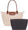 Umiup Organizer für Longchamp Tasche-Einsatz für Tragetaschen aus Filz - Mehrfachfach - Aufteilung, Filz-Organizereinsatz für Einkaufstaschen (Schwarz, M_Medium)