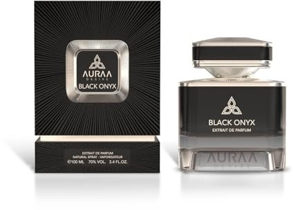 Auraa Desire Extrait de parfum Black Onyx 100 ml – Parfum épicé floral – Parfum pour homme – Parfum poivre rose, bergamote, poivre noir, parfum longue durée