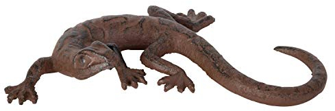 degawo Eidechse/Salamander aus Gusseisen. Charmante Gartendeko mit rustikalem Flair.