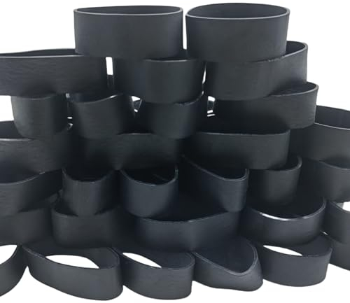 Strapazierfähige taktische Gummibänder, schwarz, dick, breit, stark, elastisch, industrielle Gummibänder für Outdoor, Camping, Survival-Set, Jagd, Angeln (schwarz, #92)