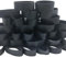 Strapazierfähige taktische Gummibänder, schwarz, dick, breit, stark, elastisch, industrielle Gummibänder für Outdoor, Camping, Survival-Set, Jagd, Angeln (schwarz, #92)