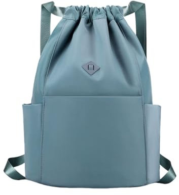 FAVORTALK Sportrucksack Turnbeutel mit Kordelzug Wasserdichter Große Kapazität String-Rucksack Einheitliche Farbe Sport Rucksäcke Schwimmbeutel Gymsack für Herren Damen - JSB040-09