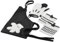 Prestige Disney Monochrome Kitchen Textile set - Apron and Oven Gloves Set with Tea Towel Set of 2 - Black & White
