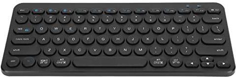 ZGPjubilant Clavier sans Fil, Clavier de Bureau Silencieux pour la Maison (Rose) (Noir)