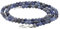 Lebensquelle Plus Edelstein Kugelkette + 925 Silber Verschluss | Ø 4mm Kugeln Karabinerverschluss 45cm lang | Hochwertige Kette (Sodalith)