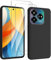 HuiYouMY Cover per ZTE Blade V60 Vita (6.6) con 2 Pezzi Pellicola Protettiva in Vetro Temperato, Black Custodia Silicone Morbida TPU Ultra-Sottile AntiGraffio Antiurto Case -Nero