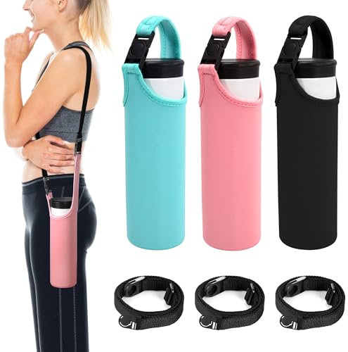 Heveer Neoprene Bottle Sleeve for Camping Hiking Cycling Pack of 3 500ml