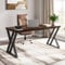 Tribesigns Writing Computer Desk, 140CM Home Office Desk with Z-Shaped Metal Leg,Executive Simple Gaming Work Desk for Student, Rustic Brown