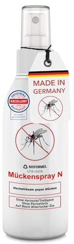 BIODELTA Mückenspray 200ml - DERMA-TEST Zertifikat - langanhaltender Mückenschutz mit Sofort- & Langzeitwirkung - Insektenschutz Haut - Anti-Mücken Spray Outdoor & Indoor - Mückenabwehr