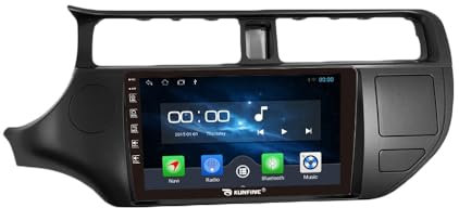 Quad Core 4G+64G Car CarPlay Android Auto 9 IPS Display Navigation Stereoanlage Touchscreen Haupteinheit Pad Tablet Rückfahrkamera GPS Radio Media Player für Kia Rio 2011-2014