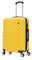 Preston Morgan Medium Suitcase on 4 Dual Spinner Wheels Super Lightweight ABS Hard Shell Hold Check in with Built-in TSA Lock (Yellow, 75L)