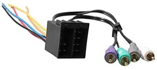 Pizgear Radio Stereo Wire Harness WAMP Amplifier Integration Connector RCA Jack Adapter, for, 1990-2004, for Volkswagen, 1990-2001, for, 1996-2004, for Land, for Rover, 1999-2004 audio system harnes