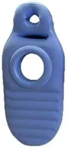 Tapis de yoga pour femme enceinte, confortable, floqué, matelas gonflable en PVC avec trou, oreiller confortable pour tout le corps, oreiller de sommeil pour femme enceinte, bleu